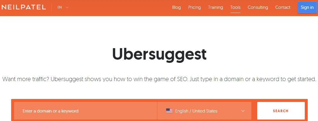 Screenshot_From_Ubersuggest_MainPage
